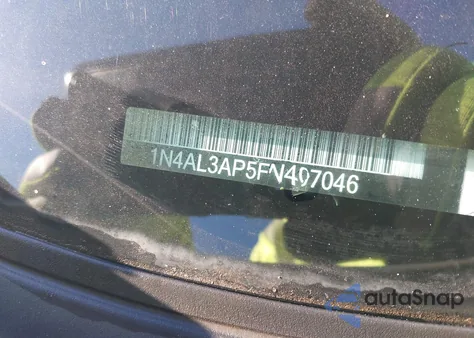 2015 Nissan Altima 2.5 S from USA, damaged, VIN 1N4AL3AP5FN407046